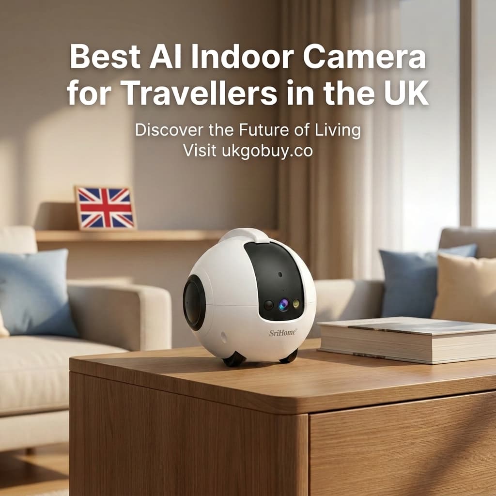 4MP AI indoor camera for UK travellers and London flats with real-time mobile viewing