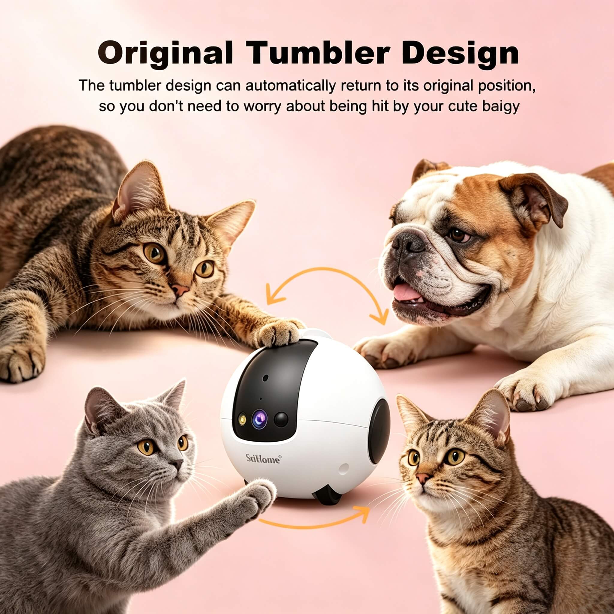 AI pet camera UK no subscription – monitor dog or cat at home remotely, two-way audio, auto-follows movement