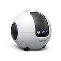 AI robot security camera UK 2026 side view – white spherical design, no subscription, ships from London